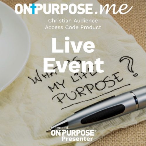 ON†PURPOSE.me Live Code - Christian Audience